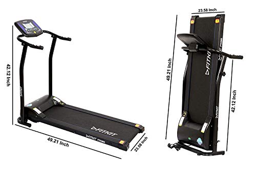 Image of Fitkit FTK065 (2HP Peak) Motorized Treadmill with Free Dietitian, Trainer Led Sessions, Doctor Consultation and Installation Services