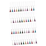 RGYBAO Blanks - Marcapáginas de papel grueso rectangulares con borlas coloridas para decoración de fiestas, proyectos manuales