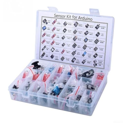 Kit de sensor 37 en 1 para Arduino para 5V con caja de almacenamiento plástica para proyectos 6