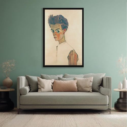 Impression sur toile Egon Schiele cadre suspendu grand format