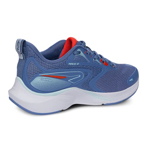 Tênis Rainha Race II, Feminino, Azul/Vermelho, 37