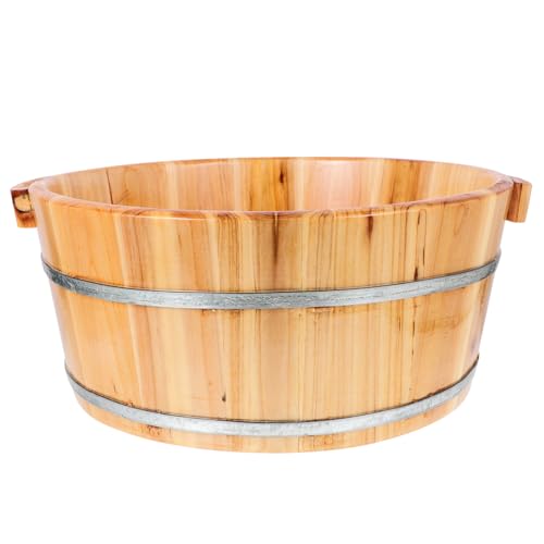 Cubeta de Madera para Baño de Pies Multiuso para Casa y Exterior miniatura 1