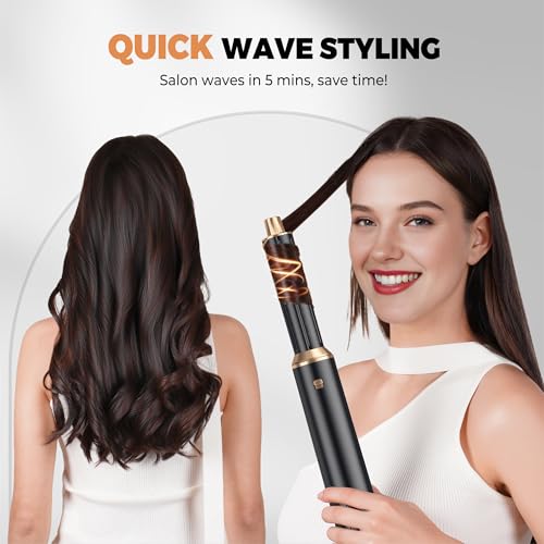 Image of 5 in 1 Blow Dryer Brush Set, Hot Air Styler Negative Ion Air Curling Wrap Air Curler Low Heat Hair Care, Round Brush Blow Dryer Hair Styling Tools Gift for Dry,Volumize,Straight,Curl, 110-120V