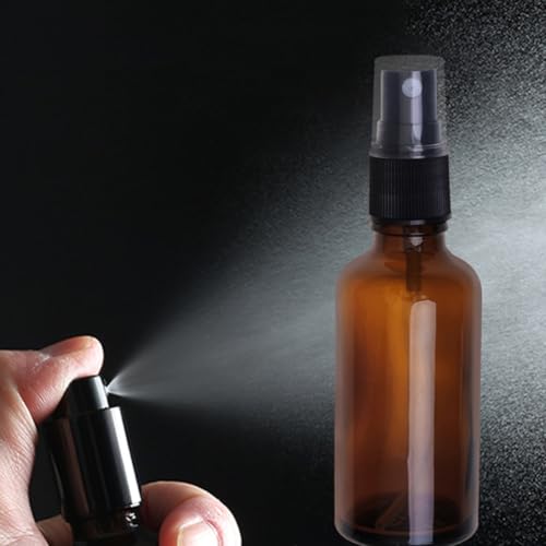 Flacons pulvérisateurs 50ml en verre ambré pour protéger vos huiles des UV