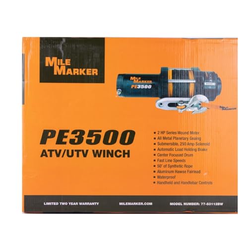 Mile Marker Winch PE3500 3500 lb Capacidad 1993-2000 TRX300 miniatura 6