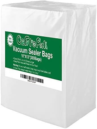 O2frepak 300Stk Vakuumierbeutel 25x33cm BPA-frei Lebensmittel Sous Vide | BPA-freie, vorgeschnittene Lebensmittelqualität, handelsübliche Qualität, robuste Vakuum-Gefrierbeutel