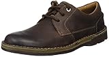 Clarks Edgewick Plain, Zapatos de Cordones Derby Hombre, Marrón (Dark BrownLea), 43 EU
