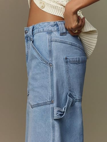 EMMIOL Women Ankle Jeans Wide Leg Baggy Boyfriend Mid Rise Cropped Denim Pants Trendy 20254