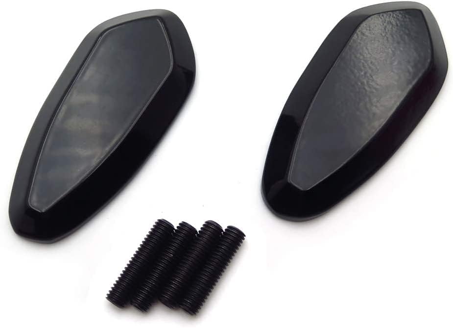 HTTMT - USMT222-013-BK-NOLOGO- Placa base de bloque de espejo de 0.197 in compatible con 1999-2007 R6 Yzf-R6 Yzfr6 Carbon