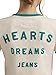 Wrangler Women's x Lainey Wilson Lucky Number Nine Ringer Tee, Hearts Dreams Good Jeans, Large
