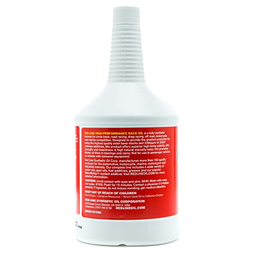 Aceite Sintético Red Line 60WT Racing 1 Quart miniatura 4