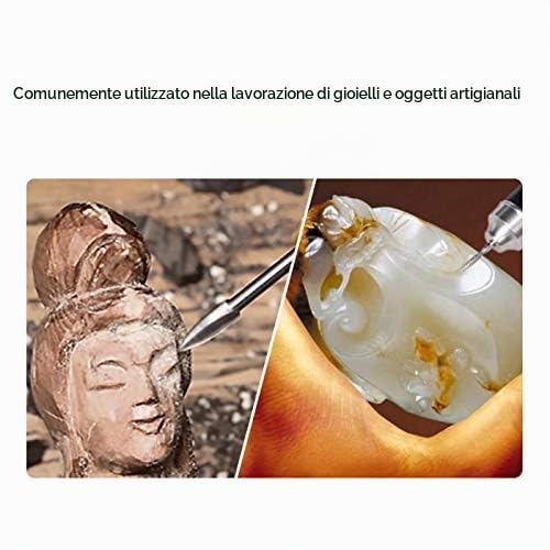 Manipolo Gioielli Incisione Manico Martello Gioielliere Manipolo Albero Flessione Strumento Adatto per Alesatore Gioielli con Gambo