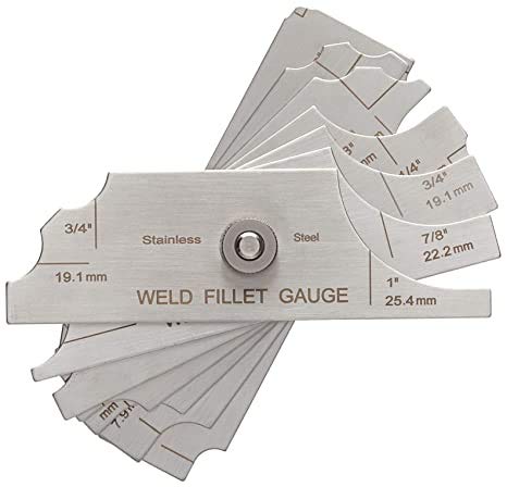 JAIBROS Fillet Welding GAGE 1/8 to 1” 7 Blades in one Set of Fillet Gauge (B08H8HBYVM) Amazon Price History, Amazon Price Tracker