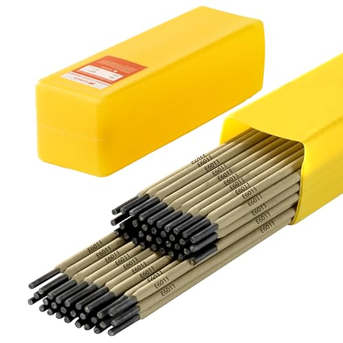 TECWELD E6011 Welding Rods 1/8" 2.2LB - Carbon Steel Stick Electrodes with Low Spatter & Easy Slag Removal for ARC Welding, Home Repair, Construction