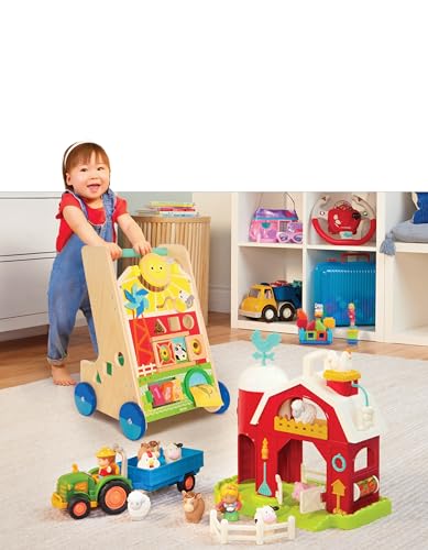 Battat BT4784Z Wooden Activity Walker – 9 Educational Activities – Learning & Walking Toy thumb #8