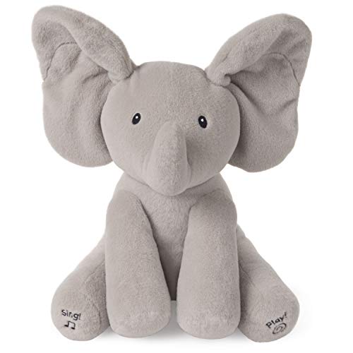 Flappy l'Éléphant Baby Gund de Spin Master, peluche animée interactive de 30 cm