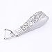 LUOLONG Car Key Case,Crystal Fashion Car Key Cover Case Fit for Audi A4 B9 Q5Q7 TT Tts 8S 2016 2017 Car Styling Crystal Accessorie Keychain Anti-Fall,Silver Keychain