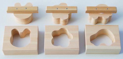 檜　寿司押し型セット　物相型 Amazon｜ヤマコー おにぎりや押し寿司の型 ひのき物相型 花 約9×7.5