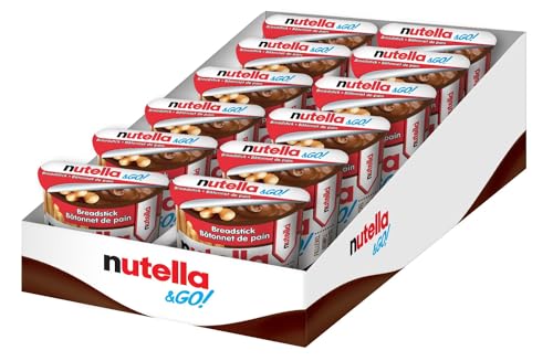 NUTELLA & GO Hazelnut Cocoa Spread With Breadsticks - 52 g Pack x 12