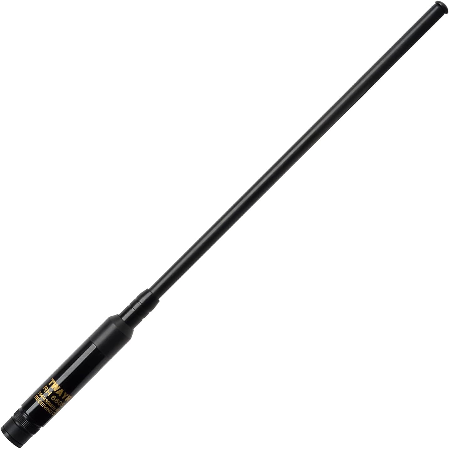 TWAYRDIO RH 660S Dual Band 70cm 2meter 144/430mhz Extendable Telescopic Portable Radio Antenna BNC Connector High Gain for Kenwood Icom IC-F50V IC-F50 IC-M88 2-Way Radio