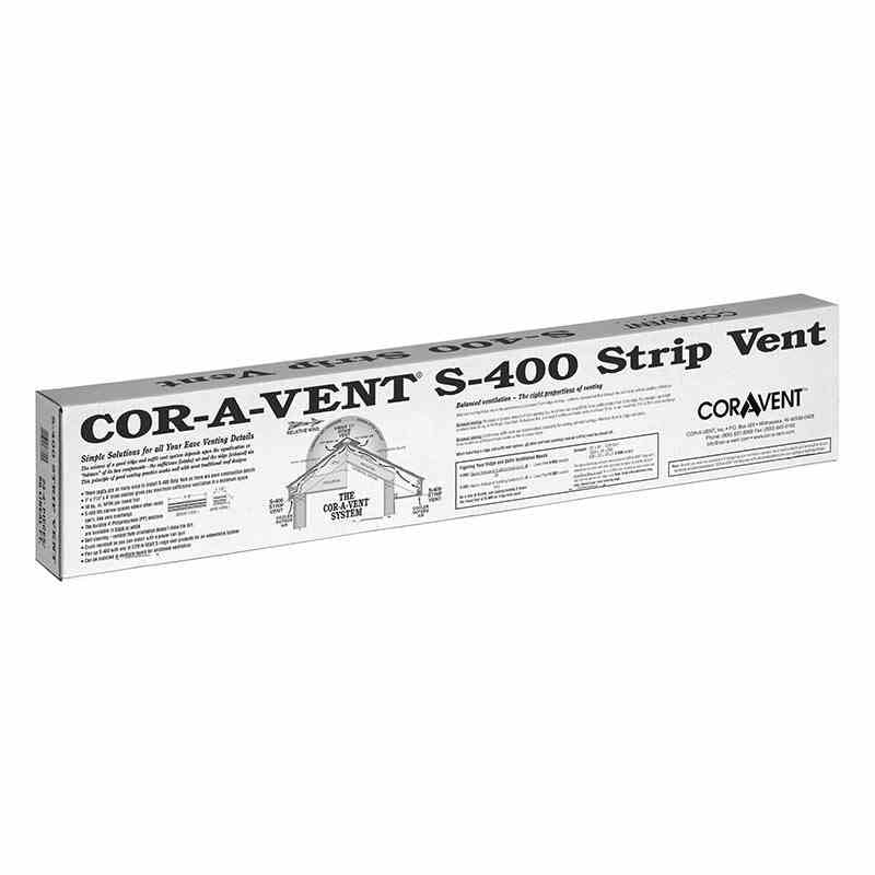 Soffit Strip S-400 (1″ x 1 1/2″ x 4′, Black, 24)