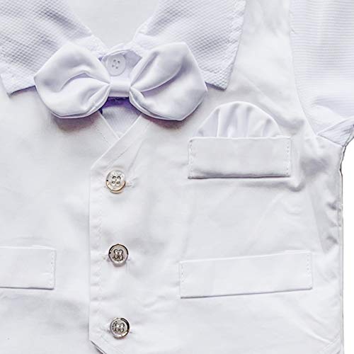 Zevany White Baby Boy Blessing Suit Outfit (3-6M) #TOP2