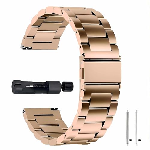 GoodZwetch 20 mm Armband für Samsung Galaxy Watch 7/6/5/4 Classic/3/FE/5 Pro, metal Edelstahl Ersatz Herren Damen Uhrenarmband für Galaxy Watch Active 2/Gear S2 Classic/Sport, Acero inoxidable