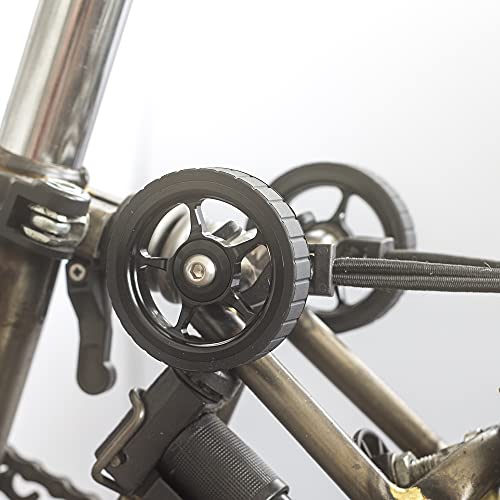 Roues larges Brompton ver 2 Noir LONDON CRAFTWORK galets de transport stables