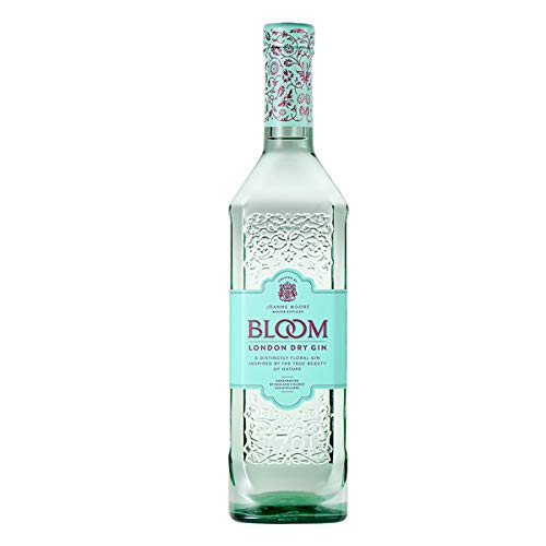 Bloom I London Dry Gin I Premium Gin mit fruchtig floraler Note I Hergestellt in Englands ältester Destillerie I 40% Vol. I 700 ml