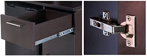 Breaktime Coffee Break Lunch Room Furniture Buffet Model 6875 4 Piece Group Color Espresso - Factory Assembled (Purchase Is Furniture Items Only) #TOP5