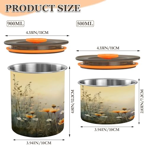 Envase para café hermético 500 ml acero inoxidable miniatura 2