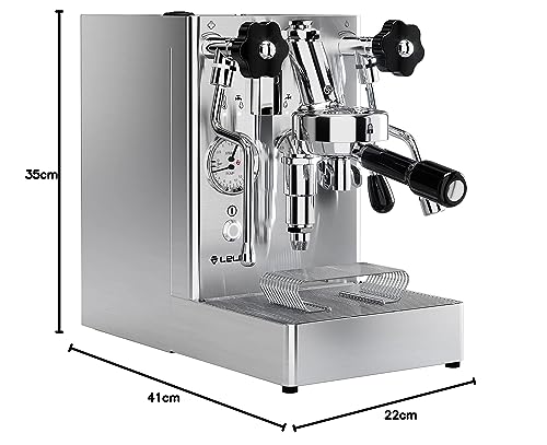 Lelit Máquina de café MaraX - Con espumador de leche - PL62X - Acero inoxidable cepillado