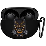 Latali New Silicone Case Compatible with Oneplus Buds Nord 3 Pro (2024) Protective Soft Silicone 360° Full Protection Dust-Proof Shockproof Case Cover with Hook (Cover Only) (Black-Panther)