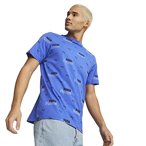 T-shirt PUMA Men's Graphics Tee 3 bleu royal sapphire imprimé taille S