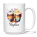 Personalized Bongo Drum Musician Instruments White Coffee Mug 11 Oz 15 Oz, Bongo Drum Lover Cup Gift, Customized Name Bongo Drum Player Travel Mugs, Bongo Drum Coffee Cup Gift for Bongo Drum Player