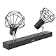 Haofy LED-Deckenschienenleuchte, E14-Schienenleuchte, Lampenfassung, Verstellbares 2-Kopf-Vintage-Tracking-Licht-Set für Zuhause, Küche, Schlafzimmer, Wohnzimmer