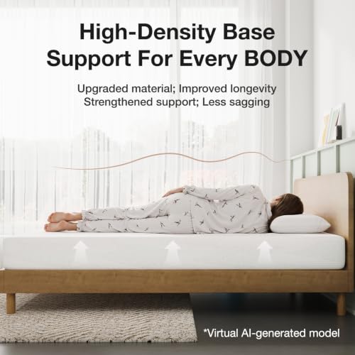 Image of Novilla Full Mattress, 5 Inch Full Bed Mattress, Gel Memory Foam Mattresses for Cooling Night Sleep, Pressure Relief, CertiPUR-US Certified