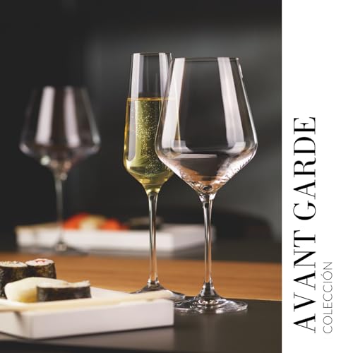 Miniatura 4 de Krosno Copas De Vino Tinto Juego De 6 490 Ml Colección Avant-Garde Cristal Sin Plomo Para Casa, Restaurantes Fiestas Apto Para Lavavajillas