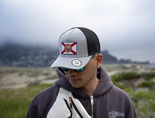 Image of International Tie State Hat for Men and Women, Adjustable Snapback Trucker Baseball Cap with Embroidered Patch