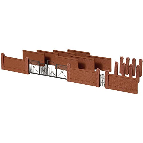 Auhagen 41622 Enclosure with Gates Modelling Kit, Mehrfarbig, 743 mm