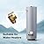 Electric Mini Tank Water Heater 2.5 Gallon with FOGATTI Temperature and Pressure Relief Valve 3/4" NPT