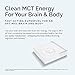 BRAINMD Dr Amen Brain MCT Energy - 16 fl oz - Energy Support for Brain & Body - Improves Focus & Satiety - Clean & Fast Acting - Gluten Free - 31 Servings