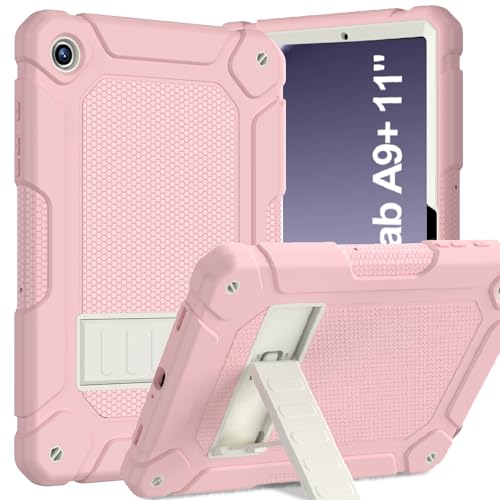 BMOUO for Samsung Galaxy Tab A9+ Plus Case 11 Inch 2023 (SM-X210/X216/X218), Heavy Duty Shockproof Protective Samsung Galaxy Tab A9+/A9 Plus Tablet Case, Pink