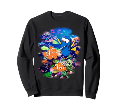 Disney Pixar Finding Dory Marlin & Nemo Rainbow Reef Scene Sweatshirt