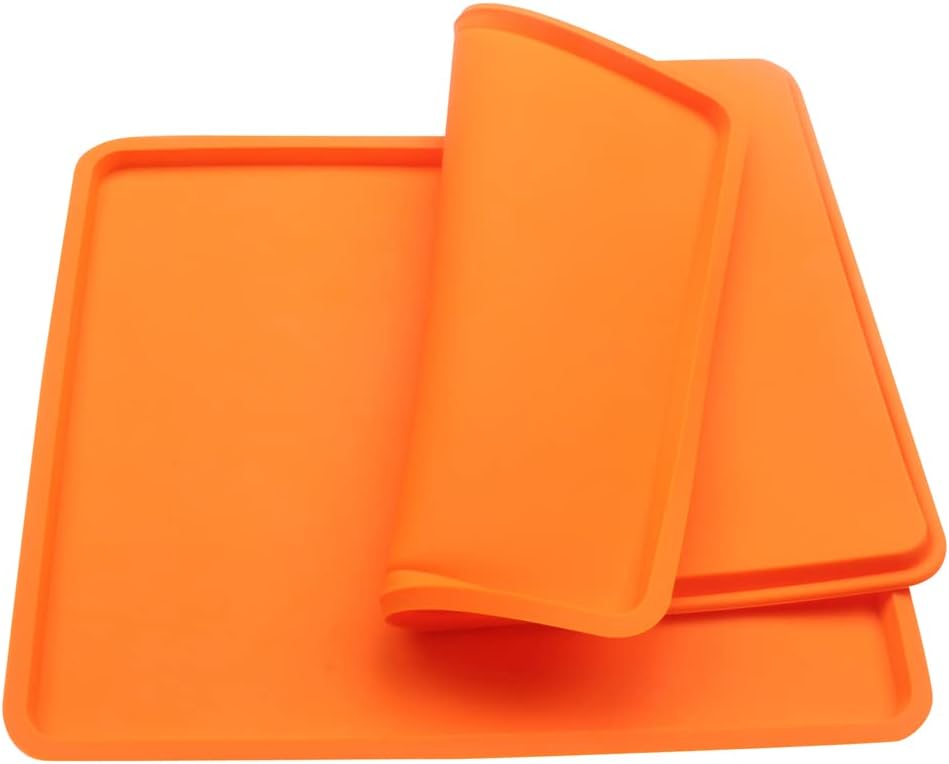 BAKER DEPOT2 pcs Swiss Roll Cake Mat Pad Baking Tool Pastry Tools Silicone Nonstick Baking Rug Mat Silicone Mould