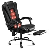 MADPIE Gaming Recliner Game Chair Single Living Room Sofa Faux Leather Gaming Chair with Retractable Footrest, Detachable Headrest Theater Chair for Office or Gaming PU Leather Chair