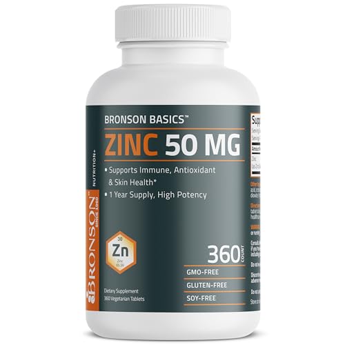 image for Bronson Zinc 50 MG High Potency One Year Supply Supports Immune, Antio