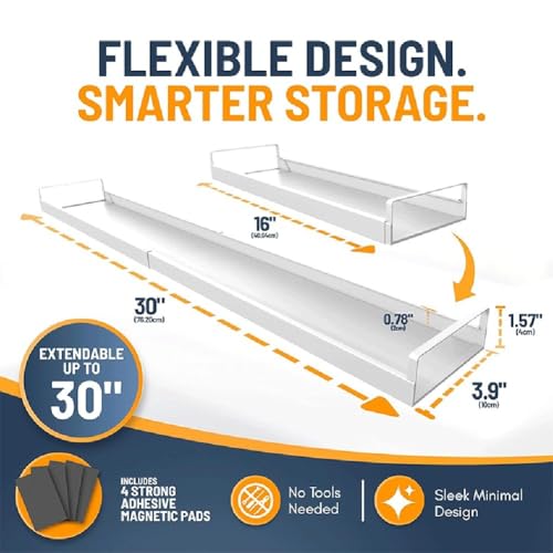 Étagère magnétique antidérapante et extensible pour condiments - 8