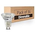 Lumiverse 36 Pack GU10 LED Bulbs, Dimmable, 2700K Soft Warm White, 5.5W 500lm [50W Equivalent], Par16 Led Bulbs for Track Lighting, 40° Beam Angle, ampoule led, UL Listed
