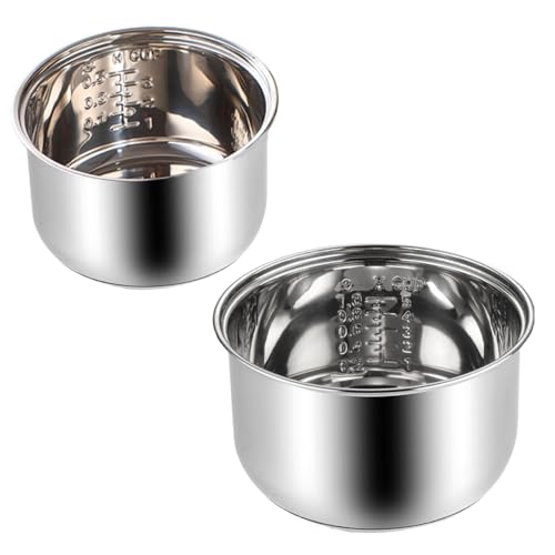 Rice Cooker Stainless Steel Inner Pot 5L Non-stick Rice Cooker Liner Replacement with Scale Perfect for Boiling Steaming and Porridge Cooking - Image 5